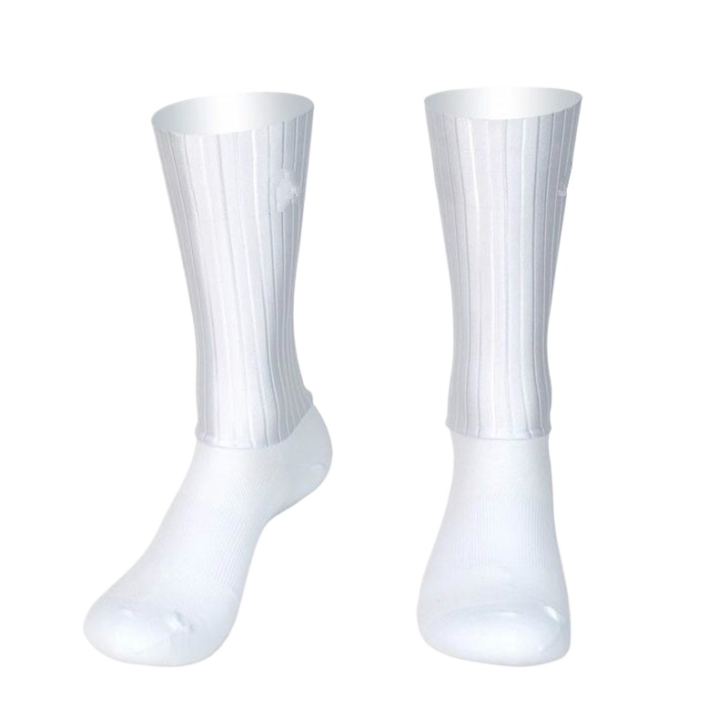 Ykyw Cycling Gear - Aero Cycling Summer Anti Socks Whiteline