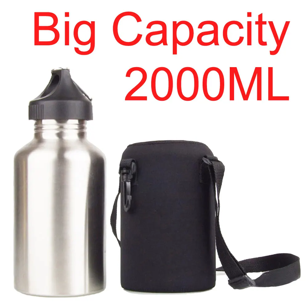 Cycling Gear Pack - 2000ML Sport Water Bottle Set for