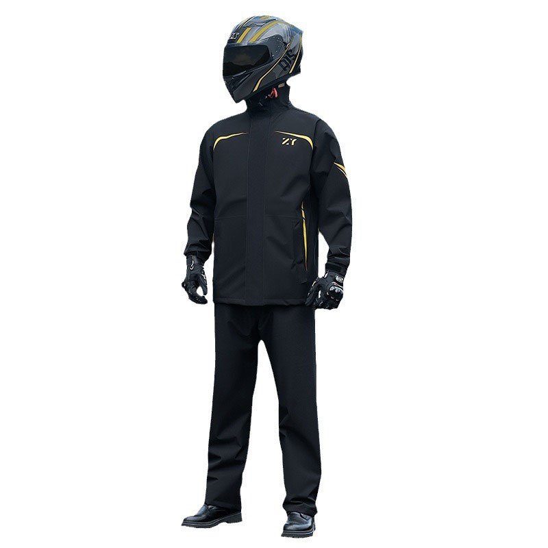 Cycling Gear In Rain - Motorcycle Spilt Raincoat Pants Jacket Waterproof