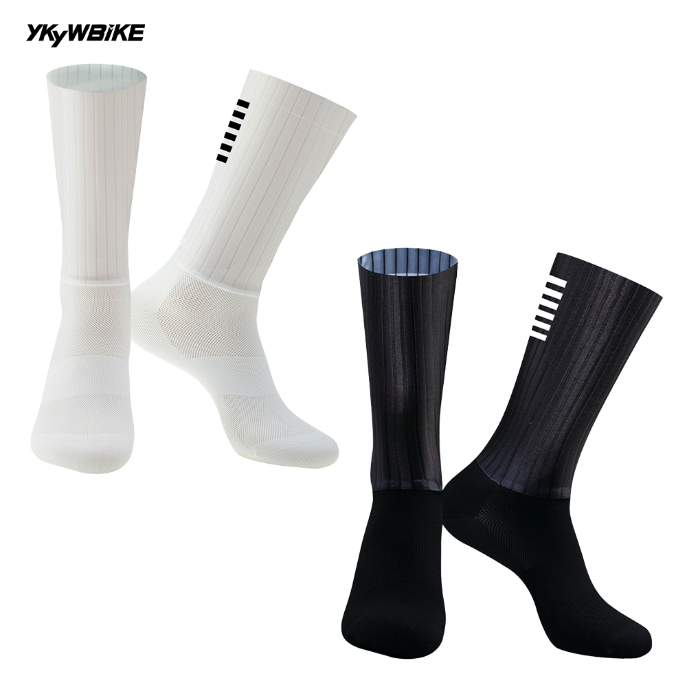 Ykyw Cycling Gear - YKYW Black White Anti Slip Silicone