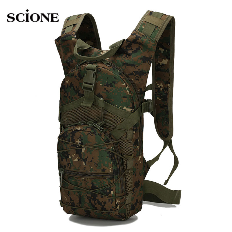 Cycling Gear Bag - 15L Molle Tactical Backpack 800D Oxford