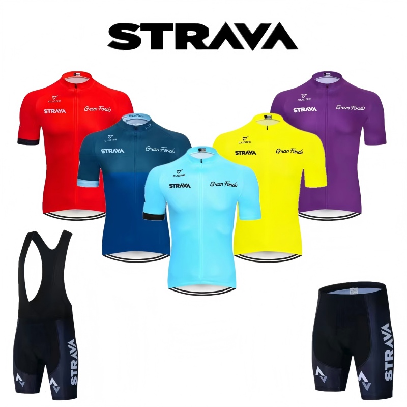 Cycling Gear Clothing - STRAVA Cycling Sets Cycling Clothes For