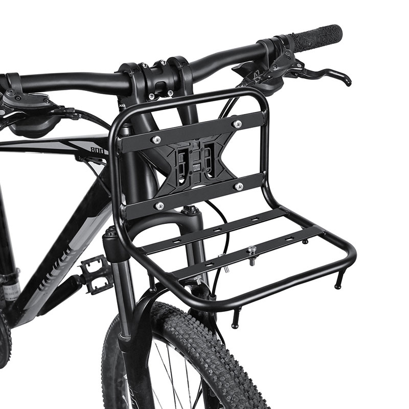 Cycling Gear Bag - Bicycle Front Rack Aluminum Alloy Multi-Functional