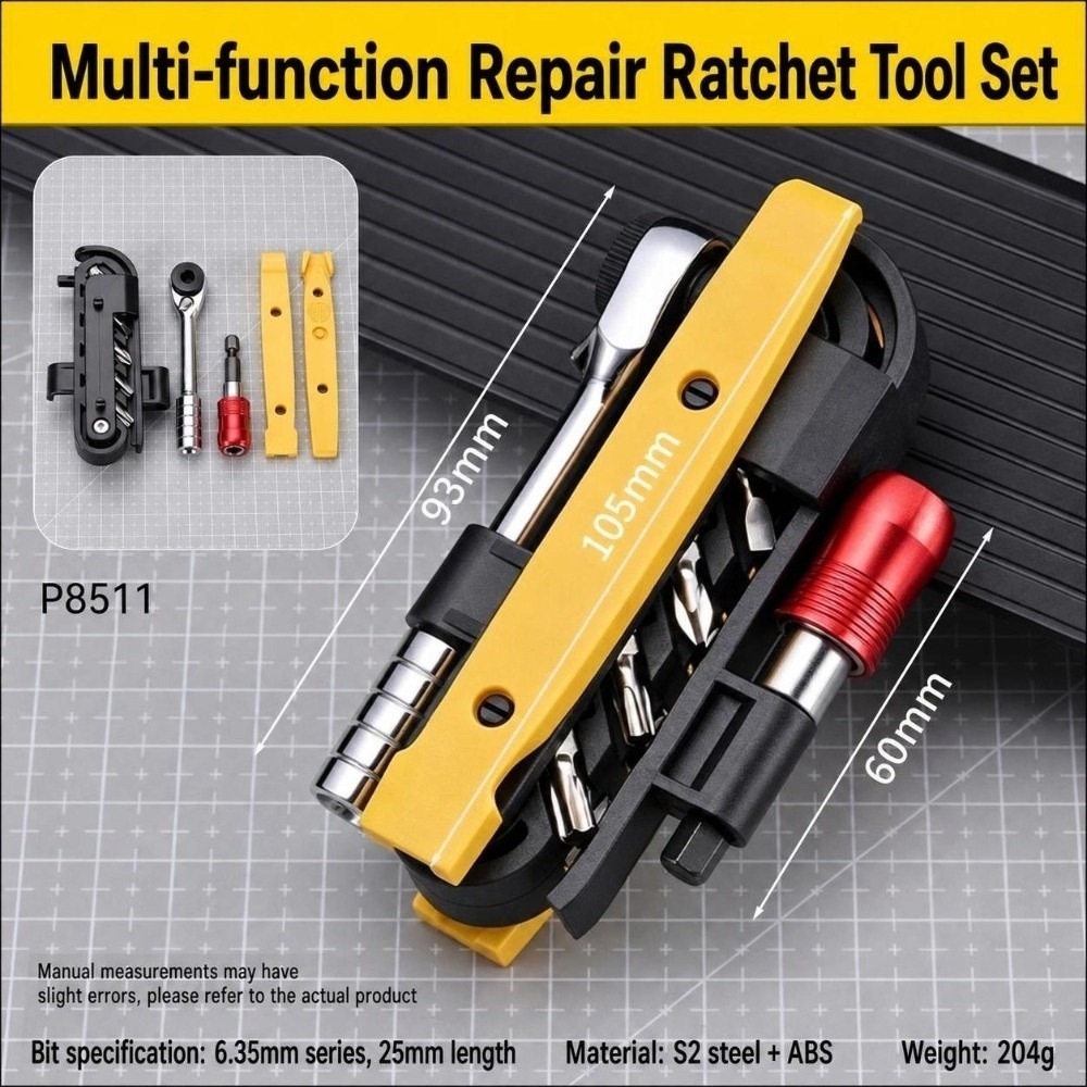Fixed Gear Cycling Kit - 16 In 1 Bike Repair Tool