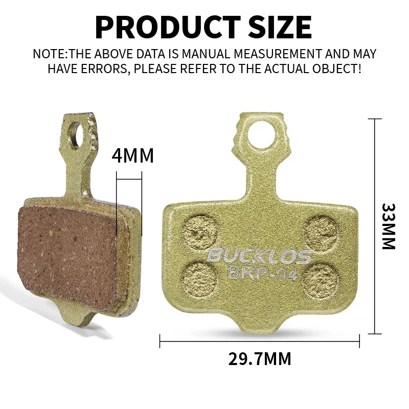 BUCKLOS MTB Disc Brake Pads fo - Ykyw Cycling Gear recension och pris