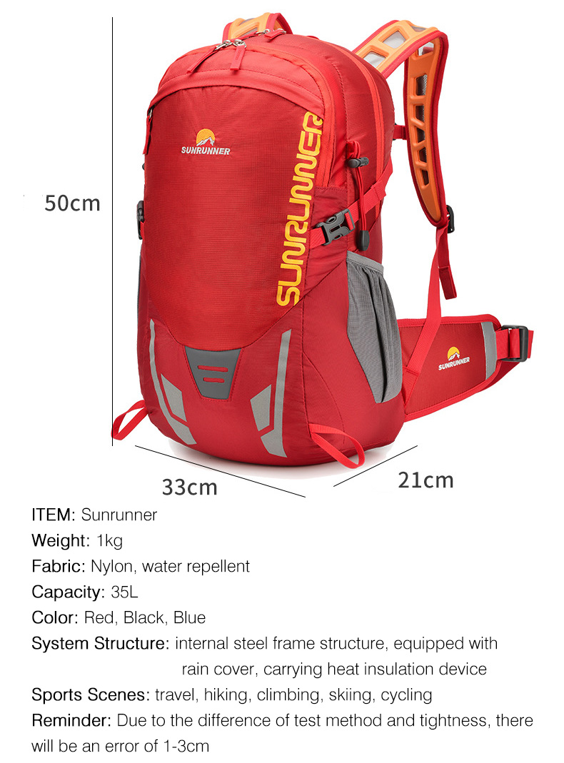 35L Hiking Backpack Bag Large  - Cycling Gear Bag recension och pris
