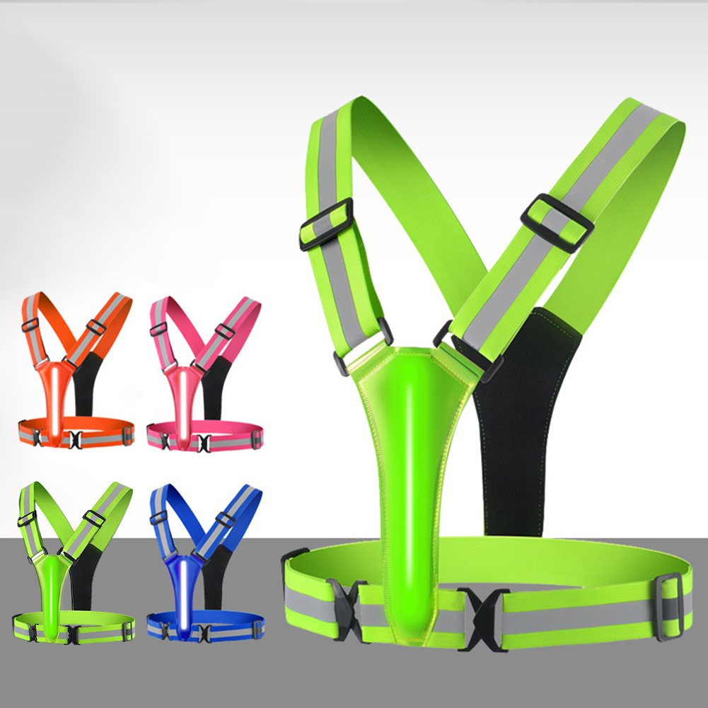 LED Running Vest USB Rechargea - Cycling Gear Clothing recension och pris