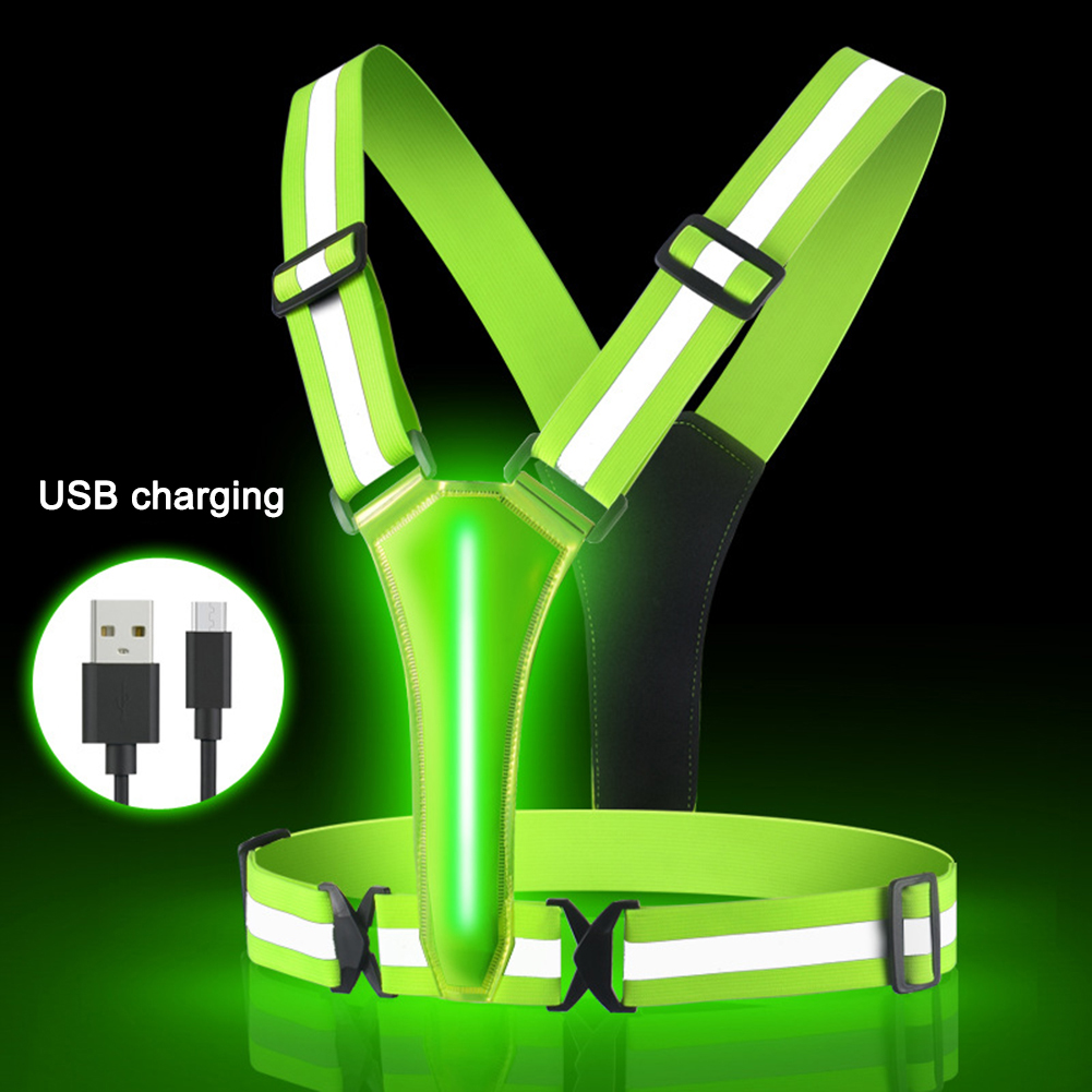 LED Running Vest USB Rechargea - Cycling Gear Clothing recension och pris