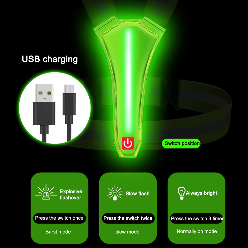 LED Running Vest USB Rechargea - Cycling Gear Clothing recension och pris
