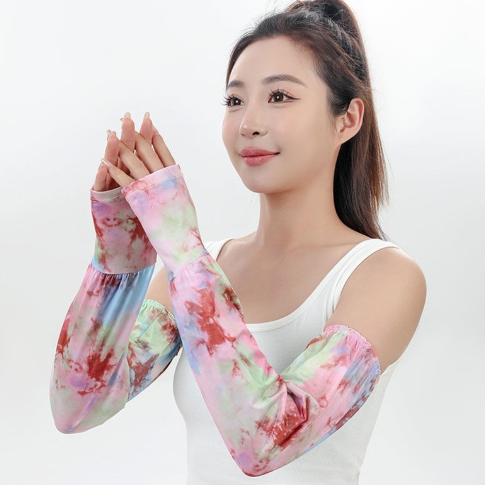 Tie Dyeing Long Ice Silk Sleev - Cycling Glove recension och pris