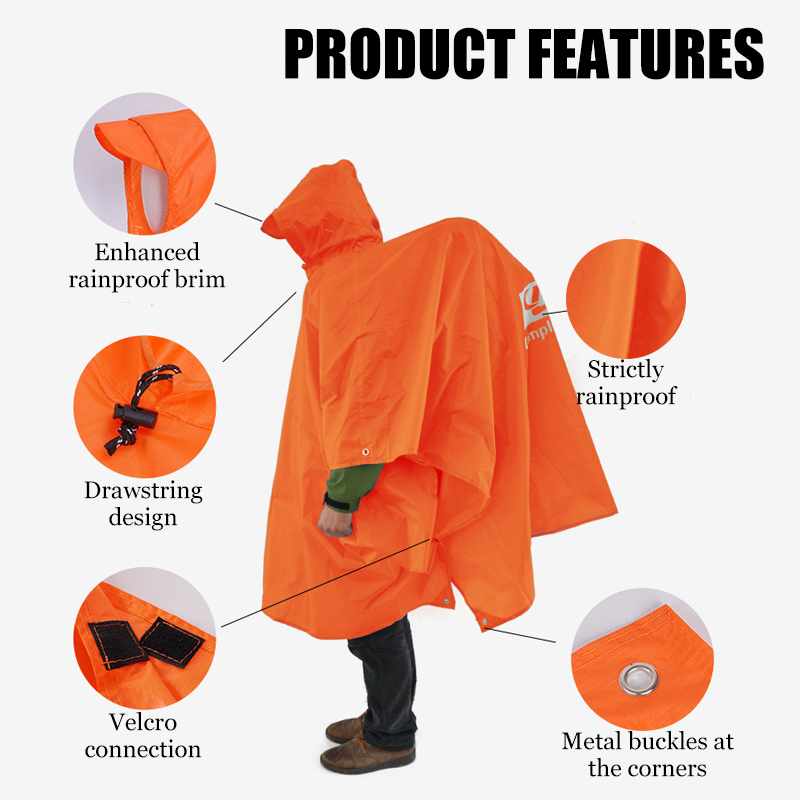 3-in-1 Lightweight Rain Poncho - Cycling Gear In Rain recension och pris