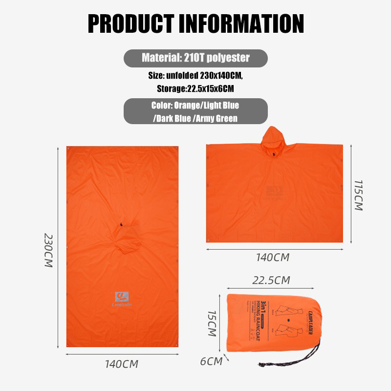 3-in-1 Lightweight Rain Poncho - Cycling Gear In Rain recension och pris