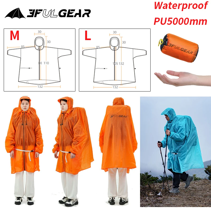 3F UL GEAR Zipper Raincoat 15D - Cycling Gear In Rain recension och pris