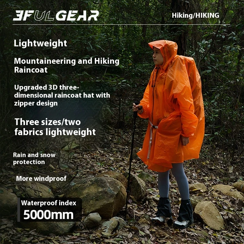 3F UL GEAR Zipper Raincoat 15D - Cycling Gear In Rain recension och pris