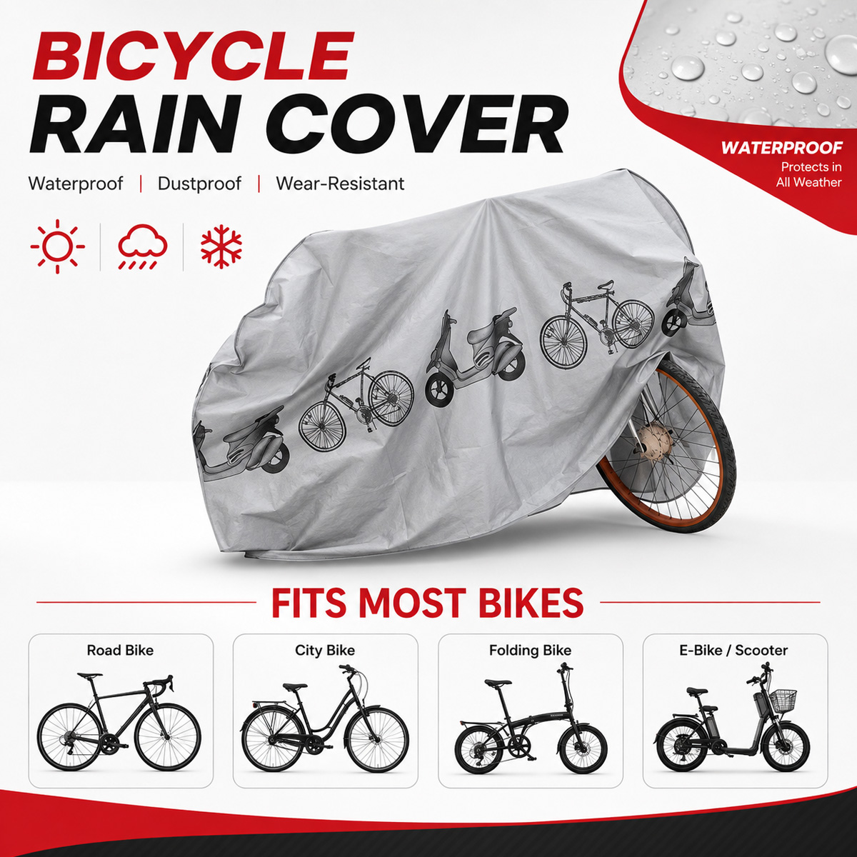 PINMOAP Universal Bicycle Rain - Cycling Gear In Rain recension och pris
