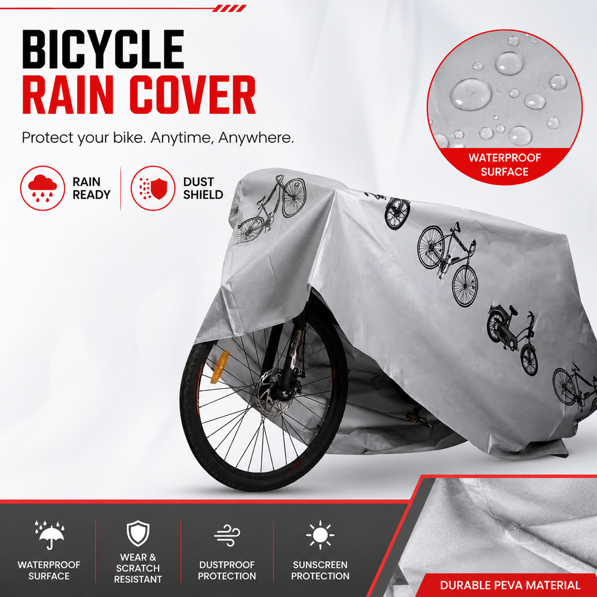 PINMOAP Universal Bicycle Rain - Cycling Gear In Rain recension och pris