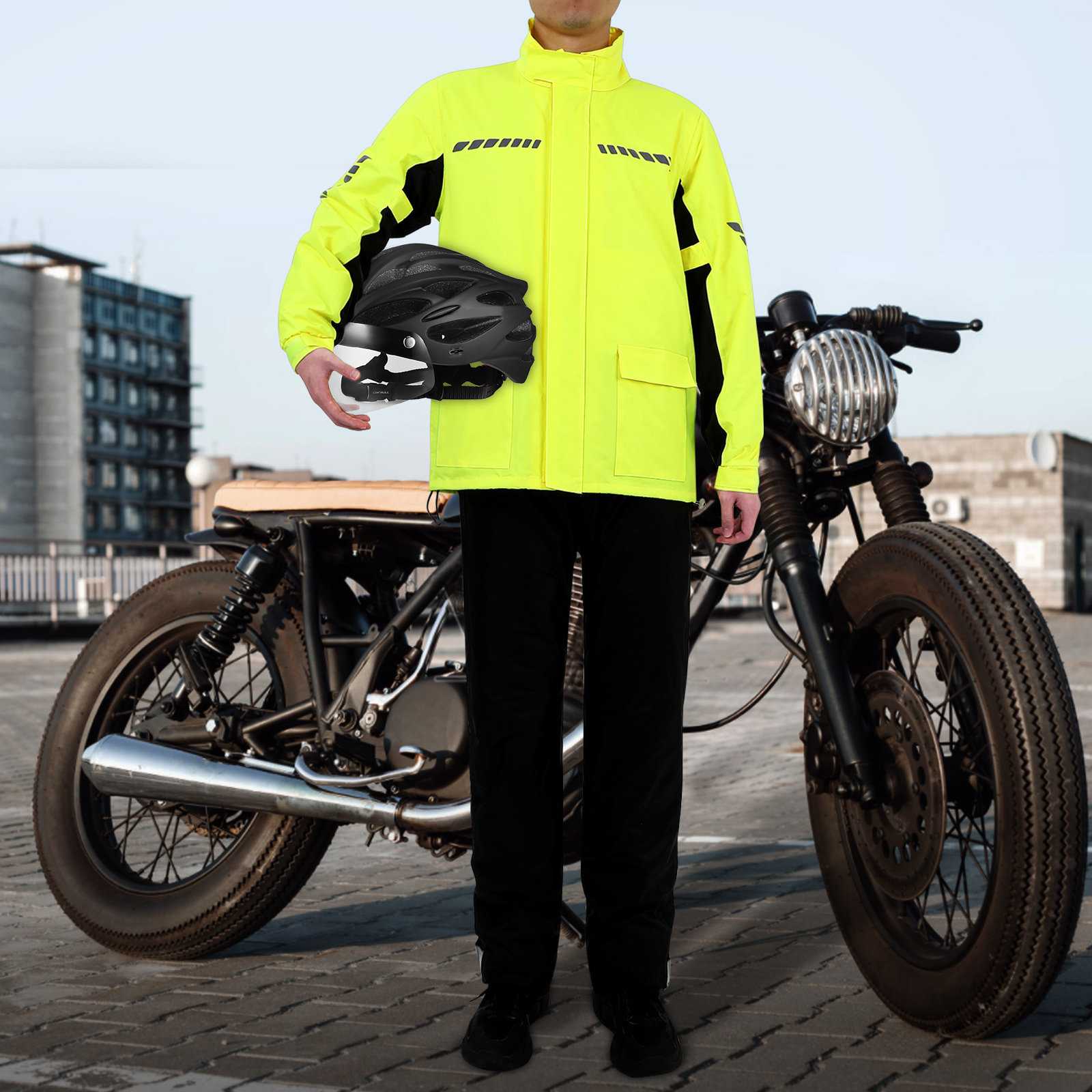 1Set Men Outdoor Cycling Rain  - Cycling Gear In Rain recension och pris