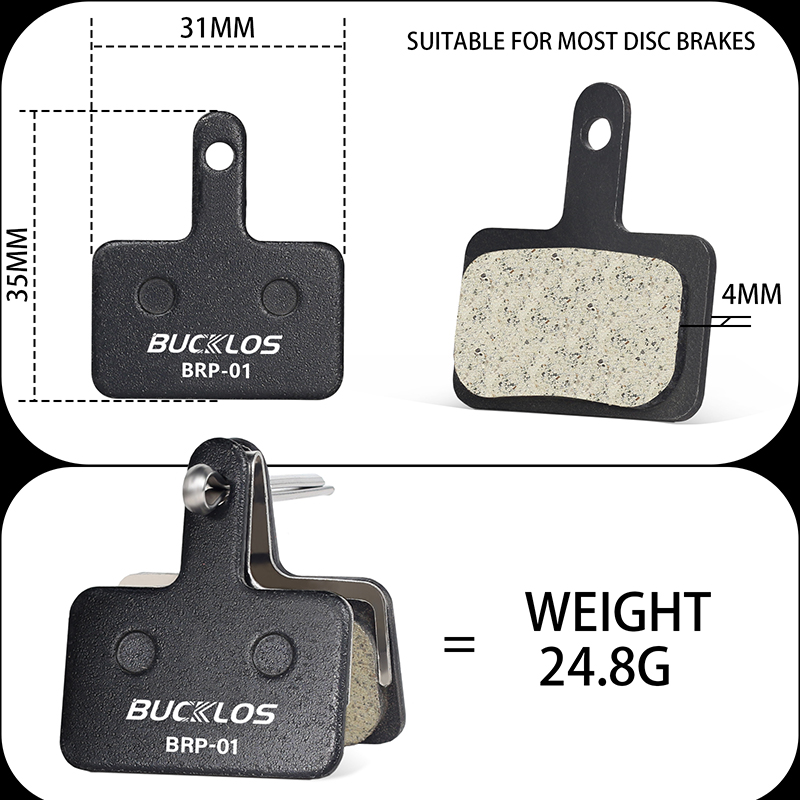 BUCKLOS Brake Pads Bike MTB Hy - Ykyw Cycling Gear recension och pris