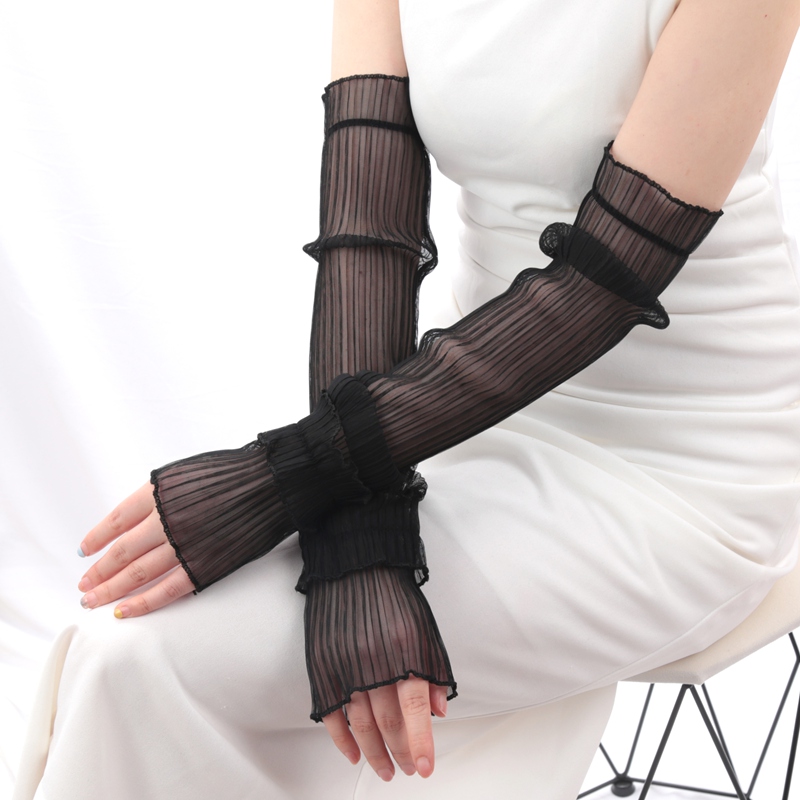 1 Pair Ice Silk Long Sleeves S - Cycling Glove recension och pris
