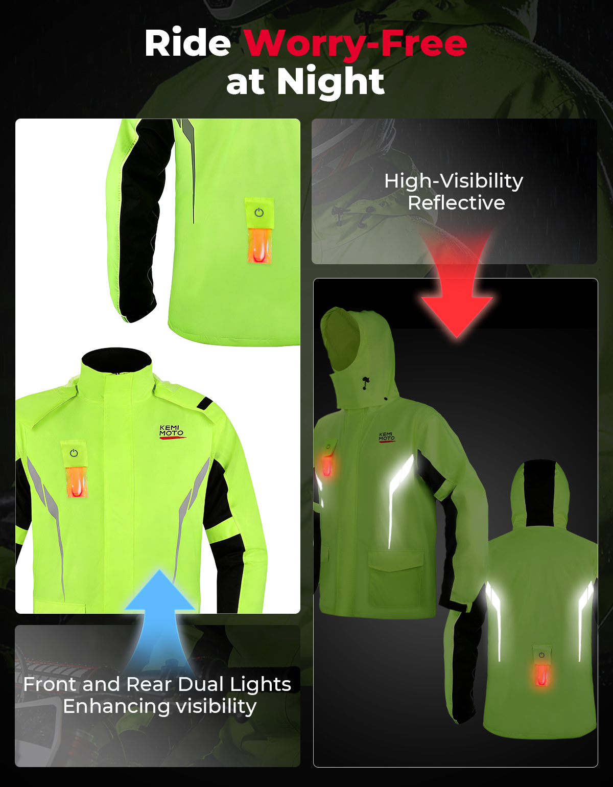 Waterproof Raincoat Set for Mo - Cycling Gear In Rain recension och pris