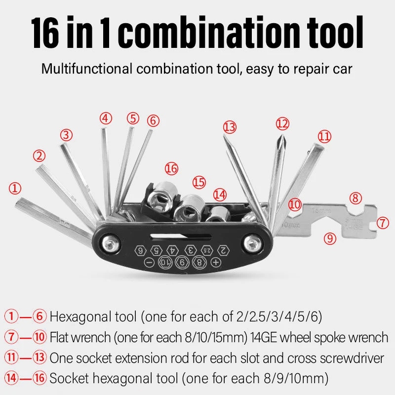 Bike Repair Kit Bicycle Tube B - Cycling Gear Bag recension och pris